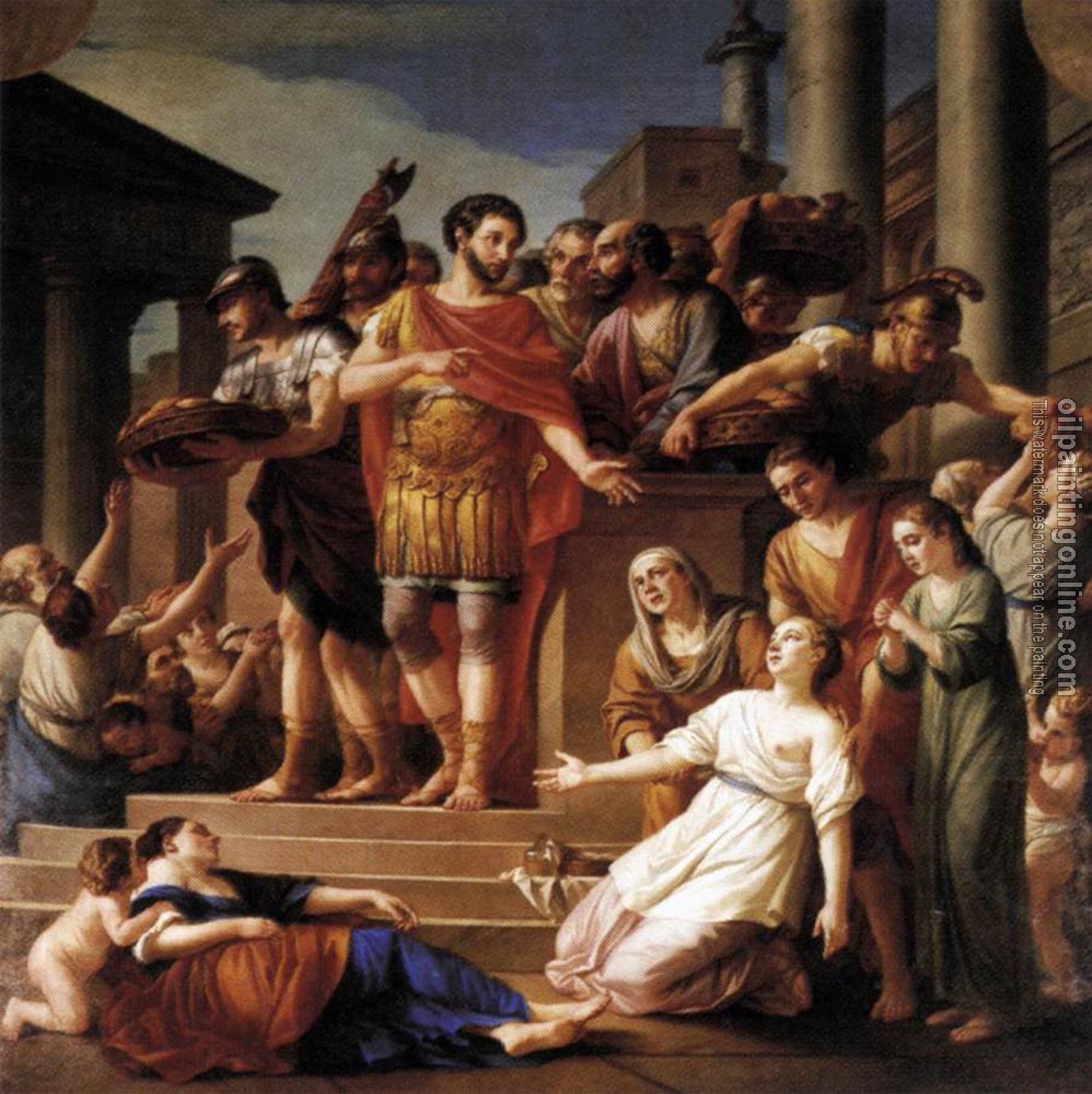 Joseph-Marie Vien - Marcus Aurelius Distributing Bread To The People